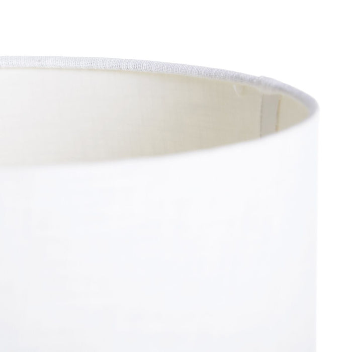 Lampă de masă Alb Argintiu Lin Metal Fier 60 W 220 V 25 x 25 x 50 cm