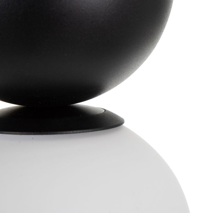 Lustră 13,8 x 13,8 x 25,8 cm Geam Metal Alb