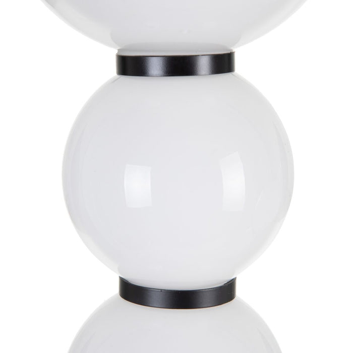 Lustră Geam Negru Metal 15 x 15 x 37 cm