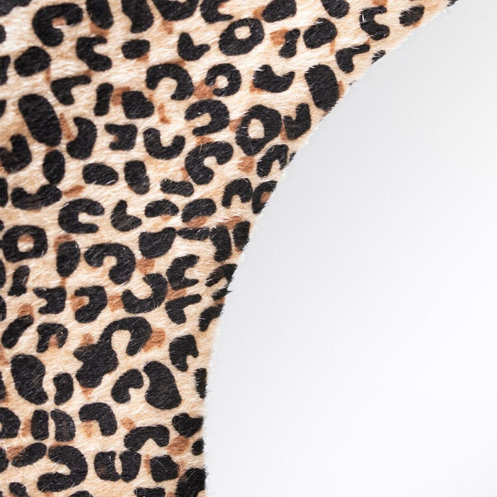 Oglindă de perete 48 x 2 x 48 cm Țesut Sintetic Leopard DMF
