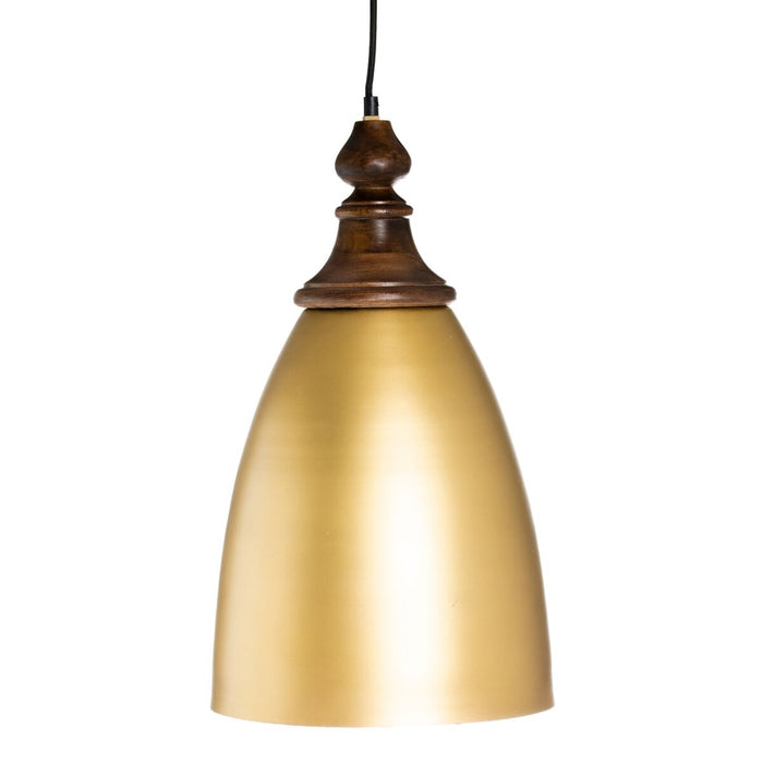 Lustră Auriu* Fier Lemn de mango 40 W 220-240 V 30 x 30 x 53 cm