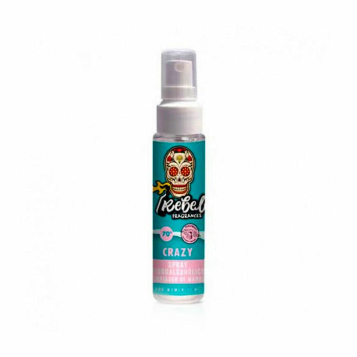 Gel dezinfectant pentru mâini Rebel Crazy Spray 30 ml (75 ml)