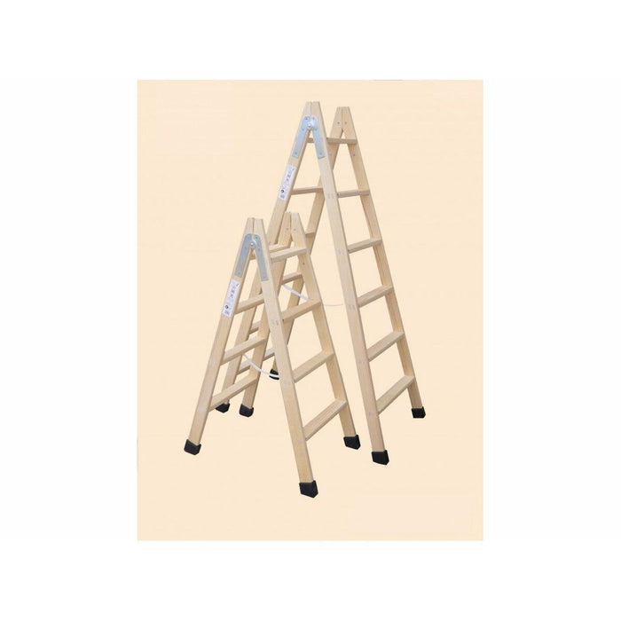 Scară pliantă cu 4 trepte Plabell Lemn 114 x 31/48 cm