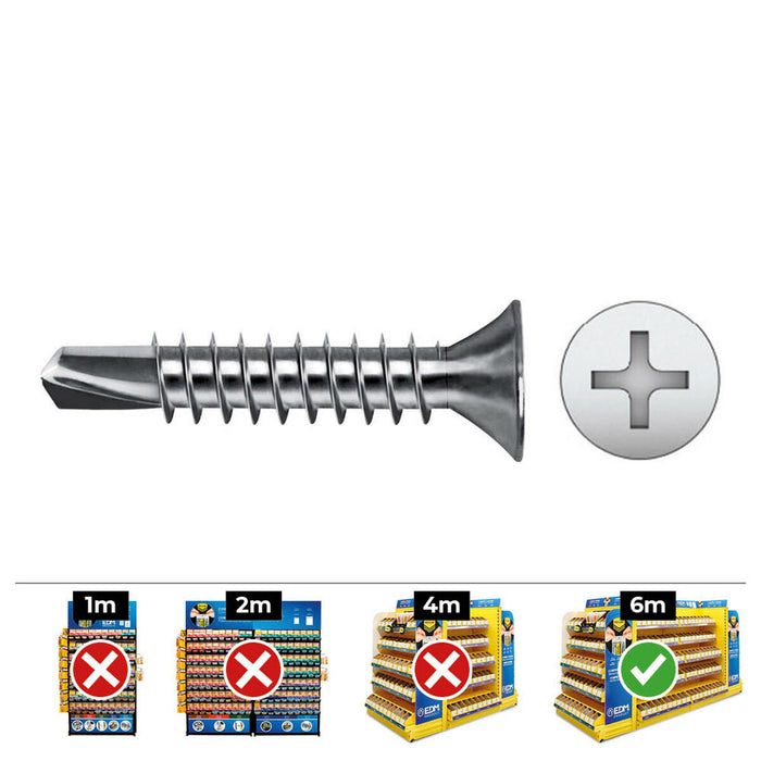 Cutie cu șuruburi CELO din/ref 7504p Ø 5,5 x 50 mm 250 Unități Placat cu zinc