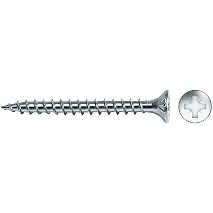 Cutie cu șuruburi CELO 500 Unități Placat cu zinc (4 x 50 mm)