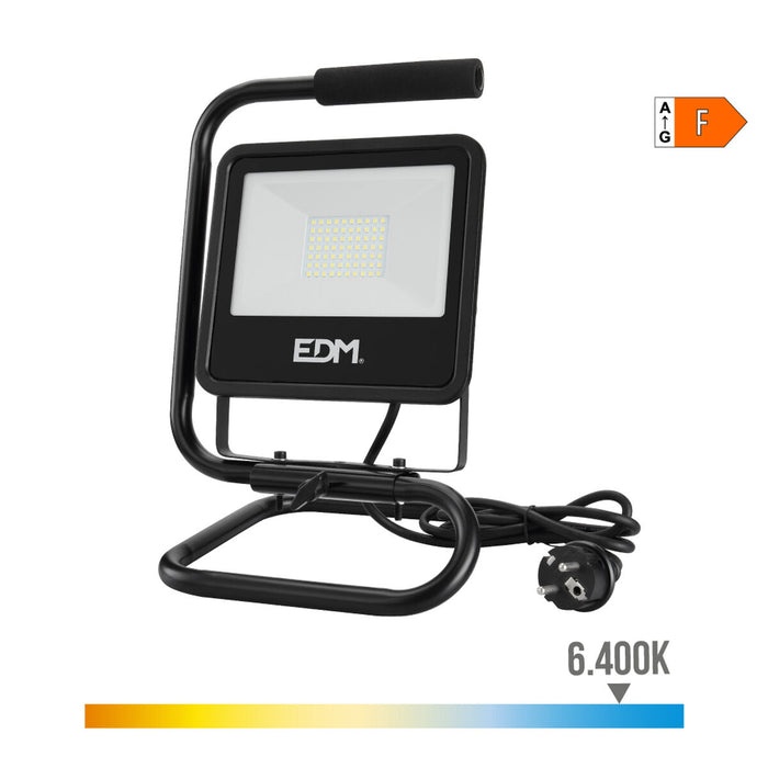 Proiector Spotlight EDM Black Series 50 W 6400 K 24 x 21 x 34 cm