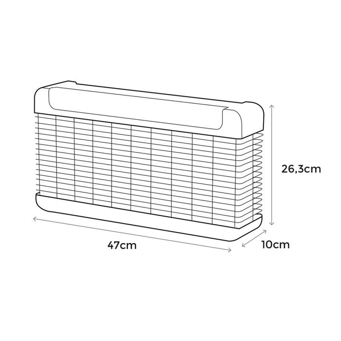 Dispozitiv electric antiinsecte EDM Profesionist Negru 11 W (47 x 26,3 x 10 cm)