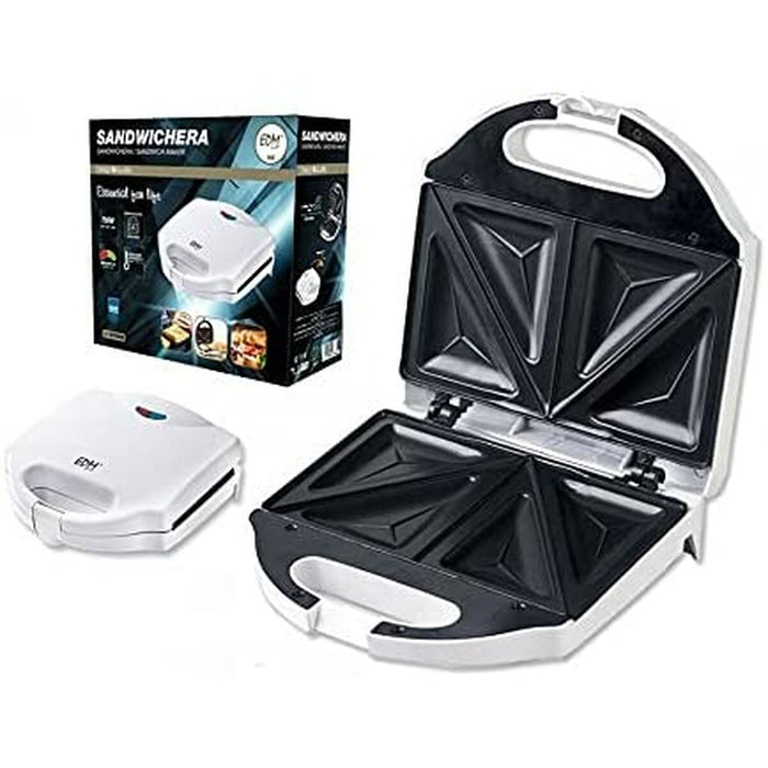 Aparat pentru Sandvișuri EDM Alb (750 W)