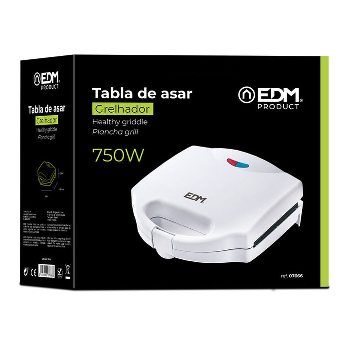 Aparat pentru Sandvișuri EDM Alb (750 W)