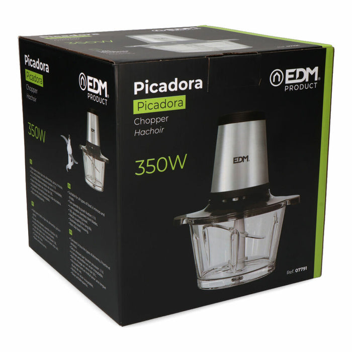 Tocător EDM 07791 Oțel inoxidabil 350 W 1,8 L