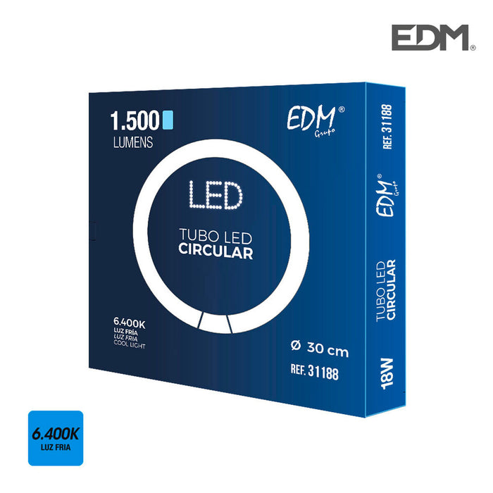 Tub LED EDM Circular G10Q F 18 W 2100 Lm Ø 30 cm (6400 K)