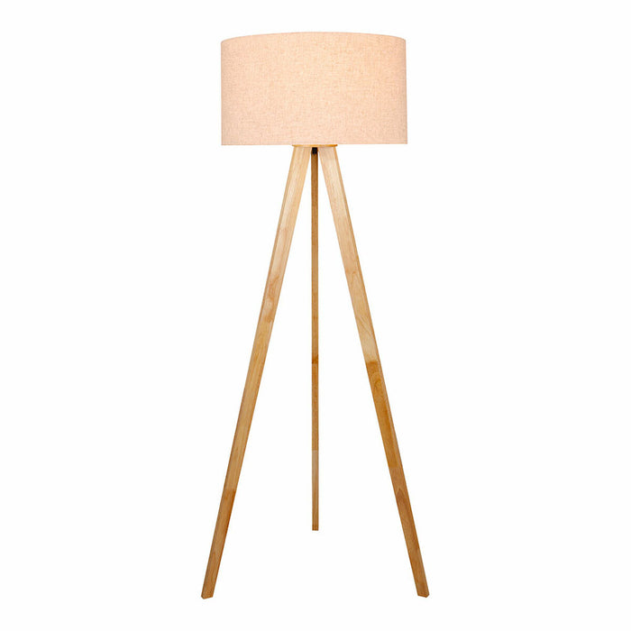 Lampă cu Picior EDM 32159 Lemn Pânză 50 x 150 cm E27