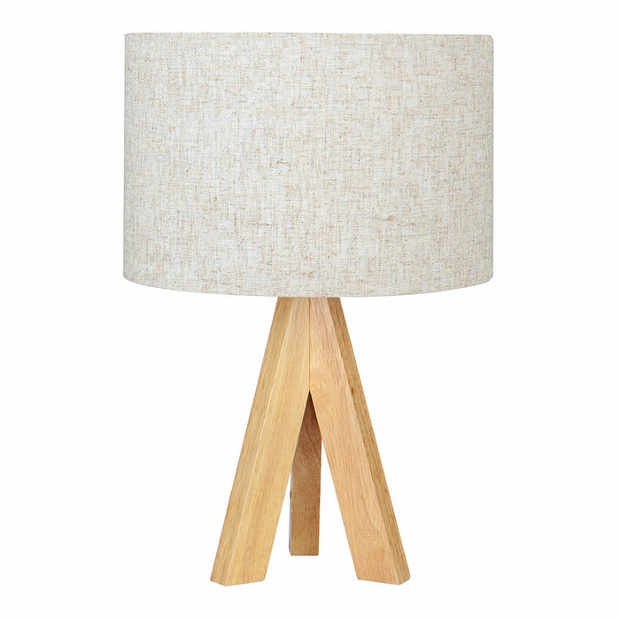 Lampă de masă EDM 32160 Lemn Pânză 18 x 18 x 30 cm E27