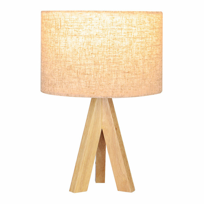 Lampă de masă EDM 32160 Lemn Pânză 18 x 18 x 30 cm E27