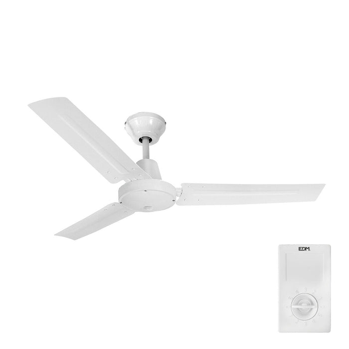 Ventilator de Tavan EDM 33981 Alb 60 W Ø 140 cm industrial