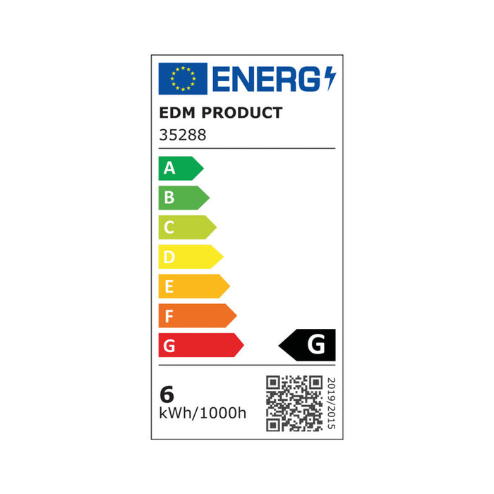 Bec LED EDM Reglabil/ă G 6 W GU10 480 Lm Ø 5 x 5,5 cm (6400 K)