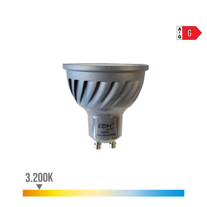 Bec LED EDM Reglabil/ă G 6 W GU10 480 Lm Ø 5 x 5,5 cm (3200 K)