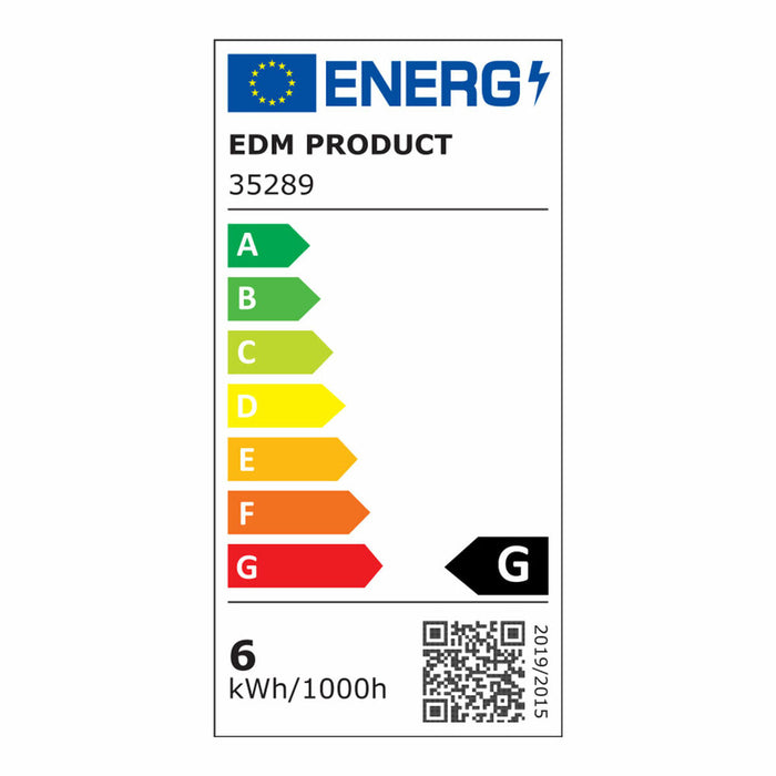 Bec LED EDM Reglabil/ă G 6 W GU10 480 Lm Ø 5 x 5,5 cm (3200 K)