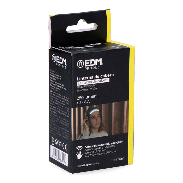 Lanternă LED pentru Cap EDM Cob + Spot 90 Lm 3 W 8 W 280 lm
