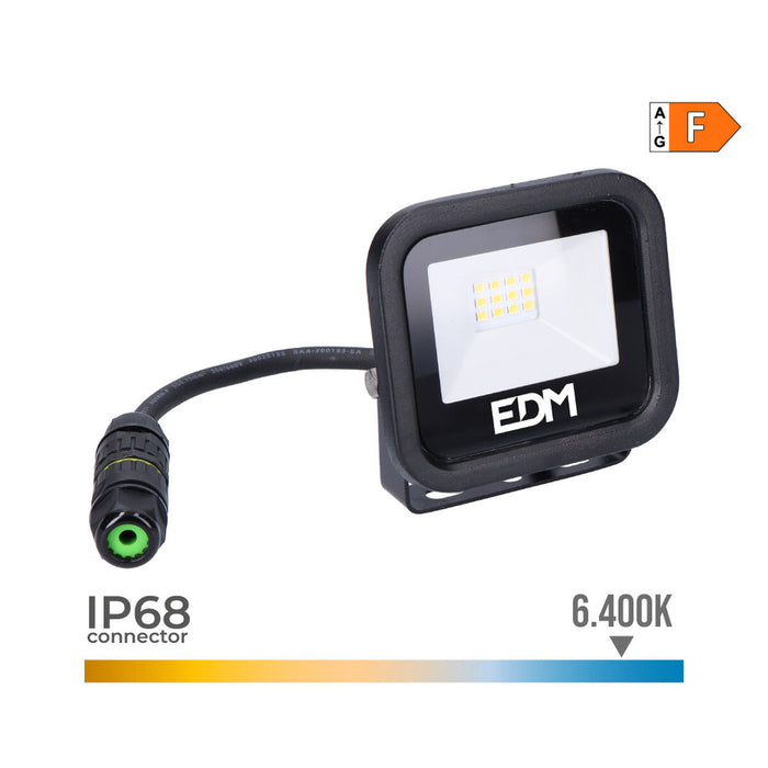LED spotlight EDM Black Series 10 W 800 lm 6400K