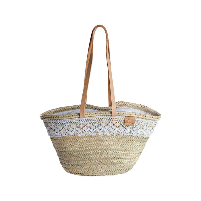 Geantă Damă EDM Nova Frunză de palmier Dantelă 48,5 x 29,5 cm