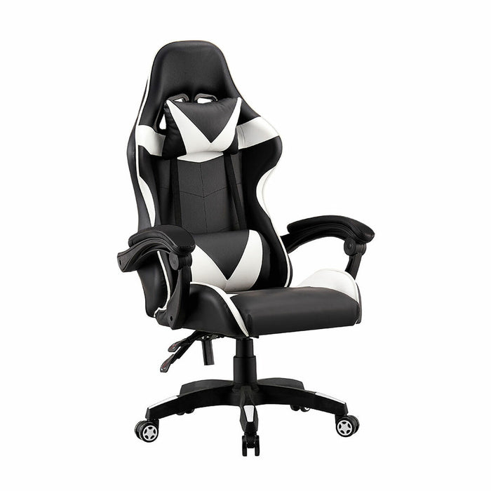 Scaun Gaming EDM Alb Negru