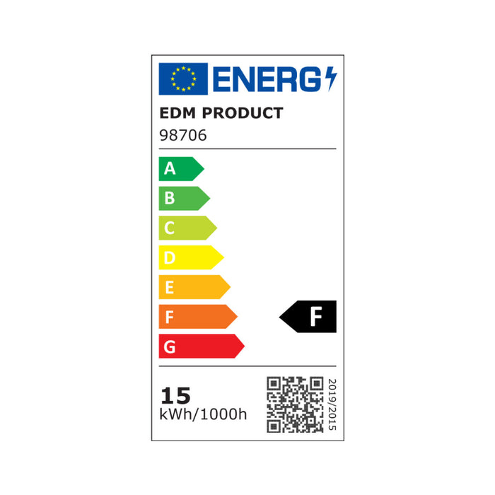 Bec LED EDM F 15 W E27 1521 Lm Ø 6 x 11,5 cm (6400 K)