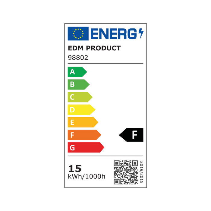 Bec LED EDM F 15 W E27 1521 Lm Ø 12,5 x 14 cm (6400 K)