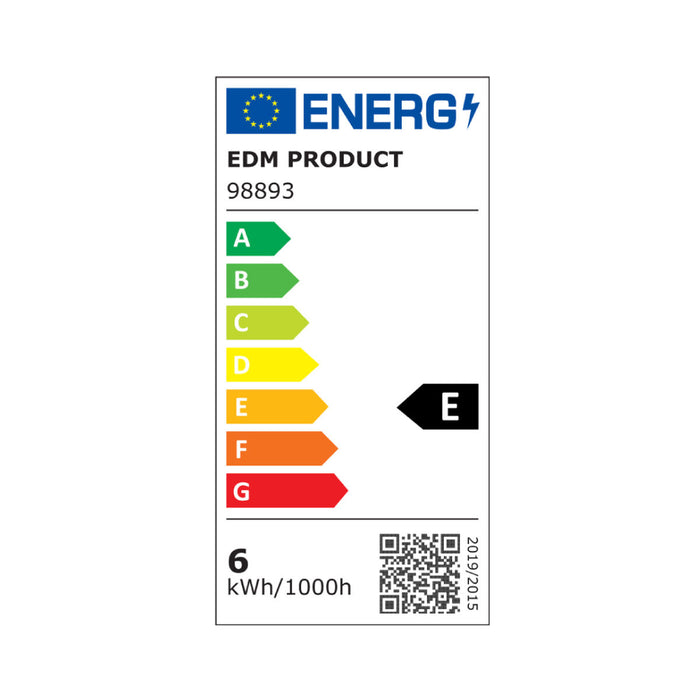 Bec LED EDM Tubular Alb E 5,5 W E14 700 lm Ø 1,8 x 5,7 cm (6400 K)