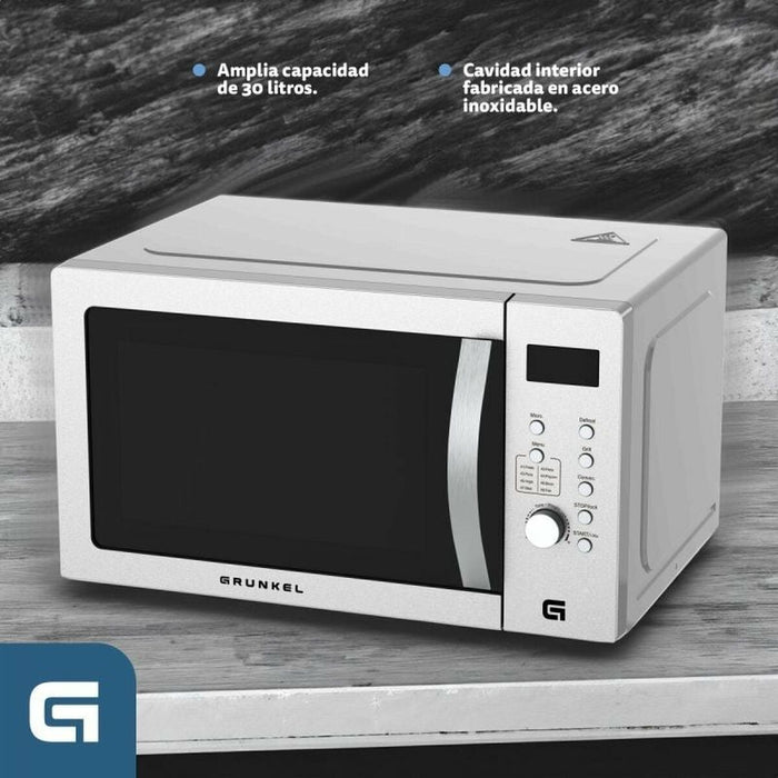 Cuptorul cu Microunde Grunkel MWGC-30SS 1000 W 30 L Oțel