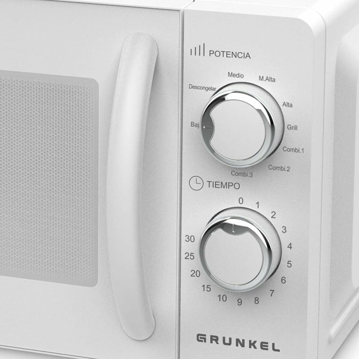 Cuptor cu microunde cu Grill Grunkel MWG-20MI 700 W Alb 20 L