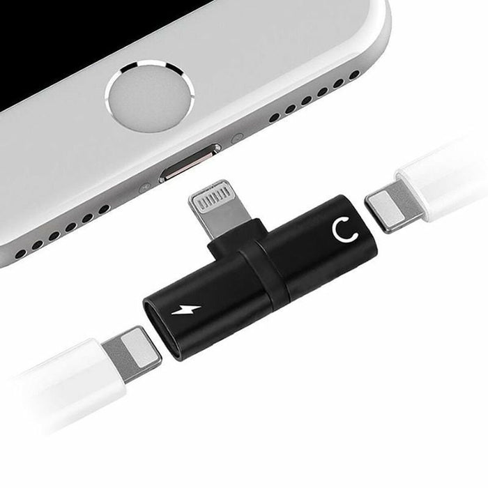 Cablu Lightning Myway Splitter Negru (1 Unități)