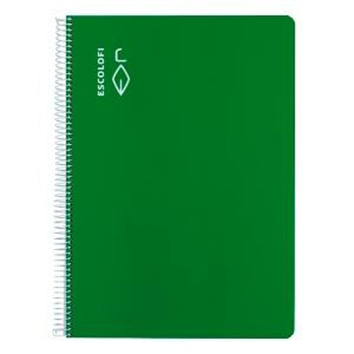 Notebook ESCOLOFI Verde A4 Din A4 40 Frunze (5 Unități)