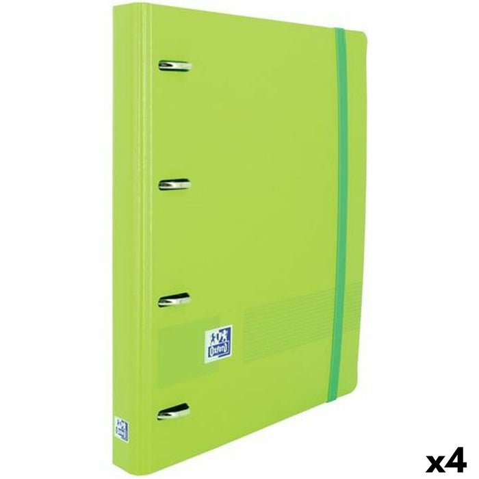 Biblioraft Oxford Live & Go Verde A4+ (4 Unități)