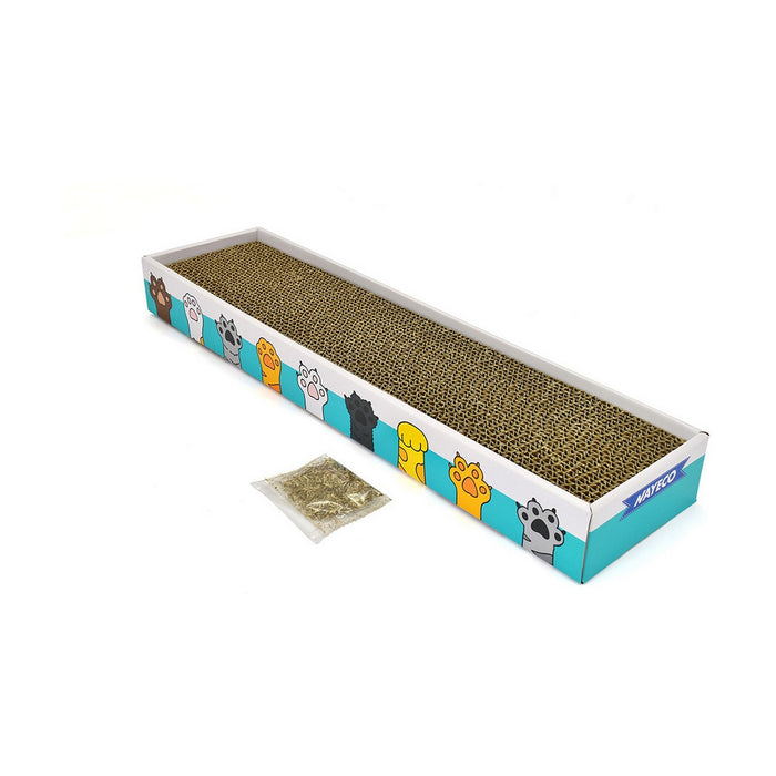 Suport de Ascuțit Gheare pentru Pisici Nayeco TABY CAT Maro Carton (48 x 13 x 4 cm)