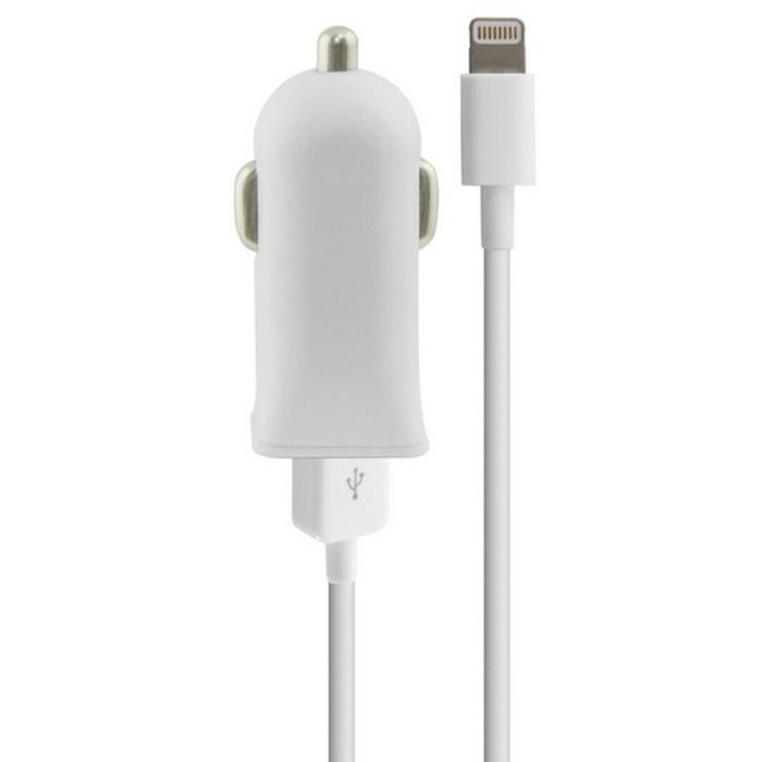 Încărcător USB pentru Mașină + Cablu Lightning MFi Contact Apple-compatible 2.1A