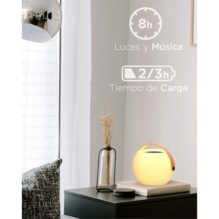 Difuzor Bluetooth cu Lampă LED KSIX Bubble Alb 5 W Portabil
