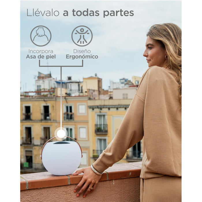 Difuzor Bluetooth cu Lampă LED KSIX Bubble Alb 5 W Portabil
