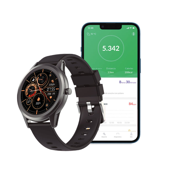 Smartwatch KSIX BXSW12GN Gri 1,28"