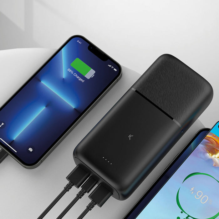 Powerbank KSIX Negru 30000 mAh