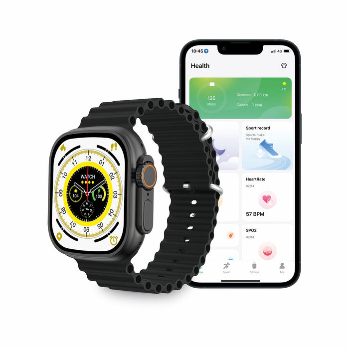 Smartwatch KSIX Urban Plus 2,05" Bluetooth 5.0 270 mAh Negru
