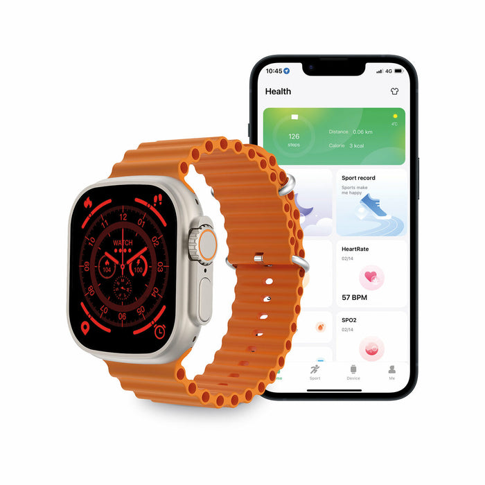 Smartwatch KSIX Urban Plus 2,05" 270 mAh Bluetooth 5.0 Portocaliu