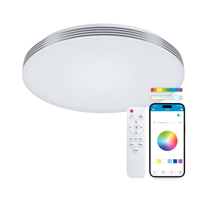 Lumina de tavan cu LED KSIX Boreal F 52 W 5500 Lm (3000k - 6500k)
