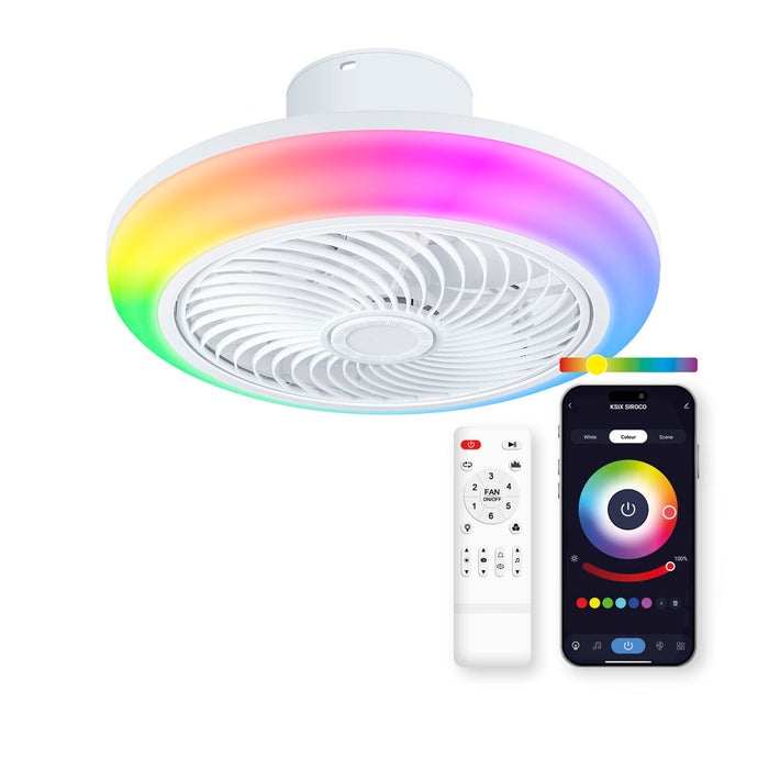 Ventilator de Tavan cu Lumină KSIX Siroco G (3000k - 6500k)