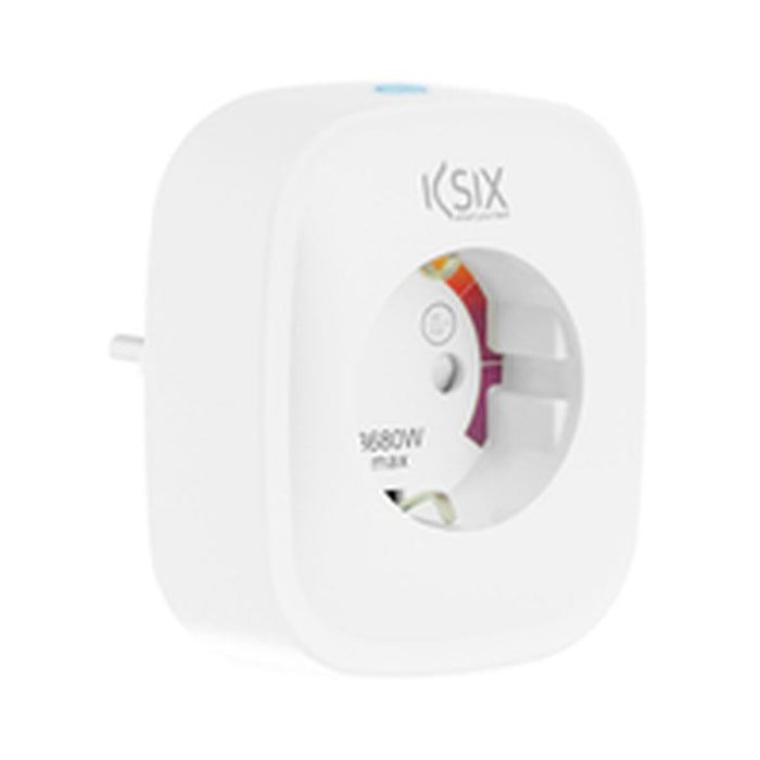Priză Inteligentă KSIX Smart Energy Slim WIFI 250V Alb