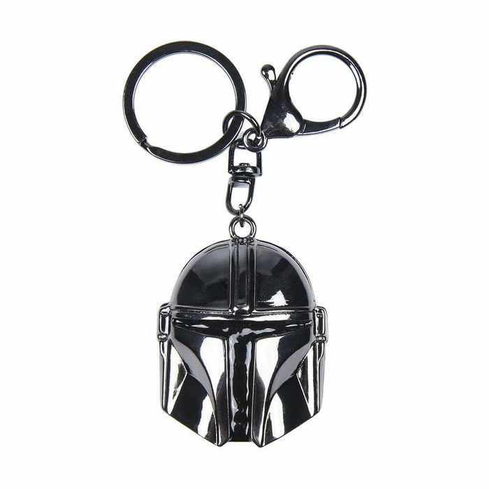 Breloc 3D The Mandalorian Argintiu Silver