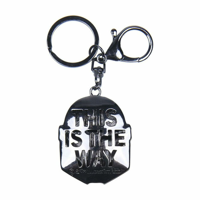 Breloc 3D The Mandalorian Argintiu Silver