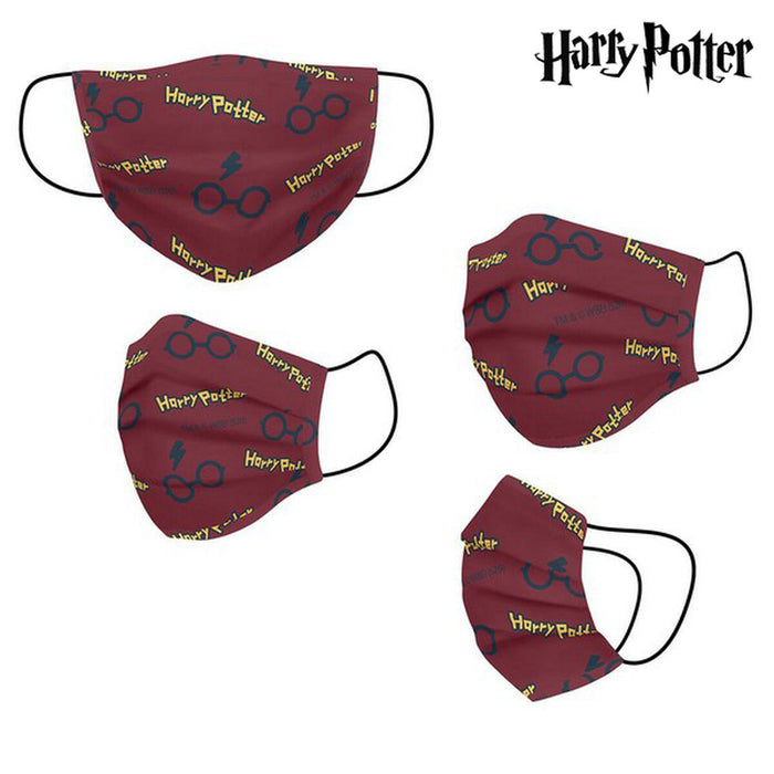 Mască igienică de pânză reutilizabilă Harry Potter Infantil Roșu