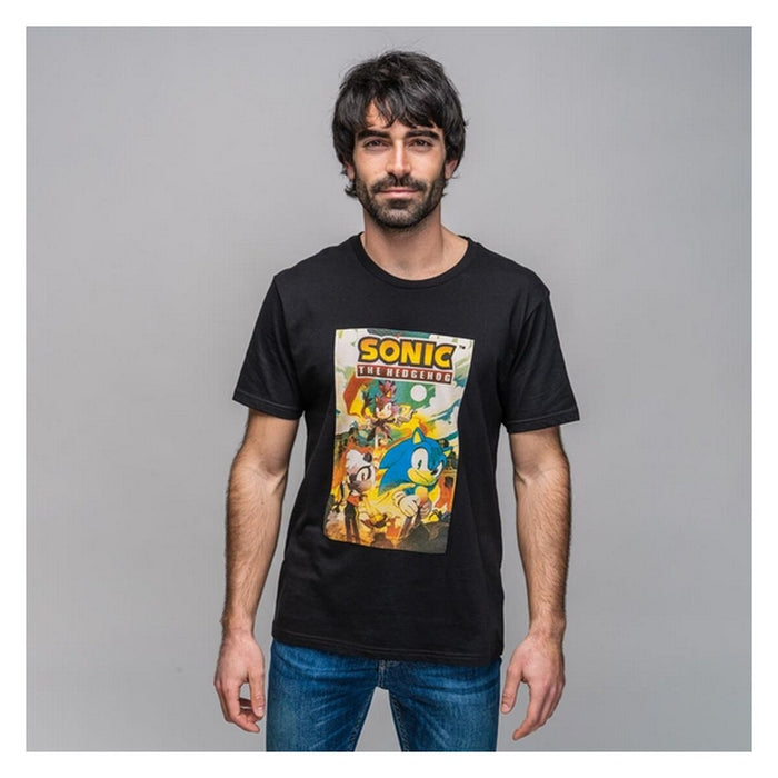 Tricou cu Mânecă Scurtă Bărbați Sonic
