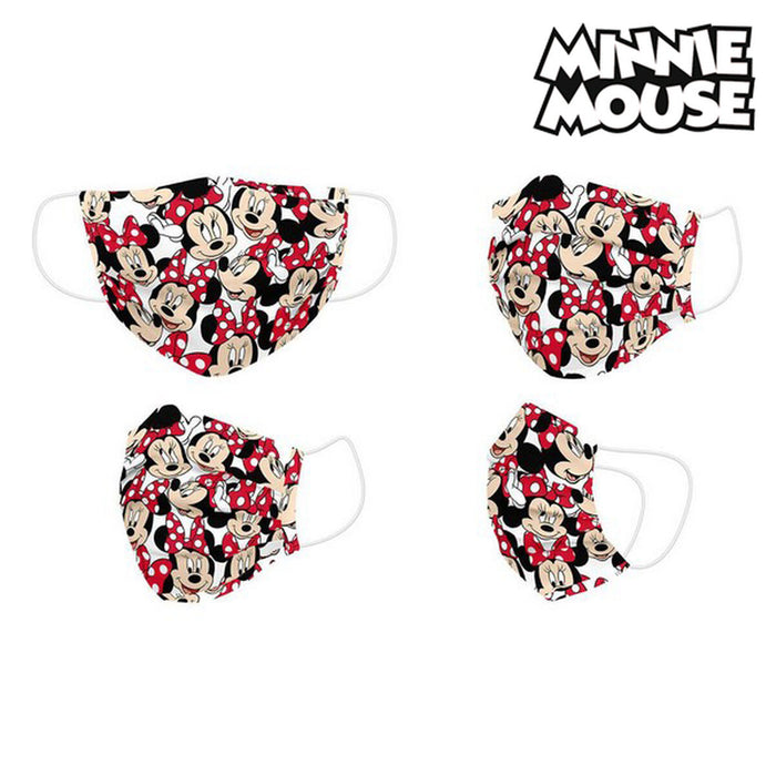 Mască facială igienică Minnie Mouse Infantil Roșu